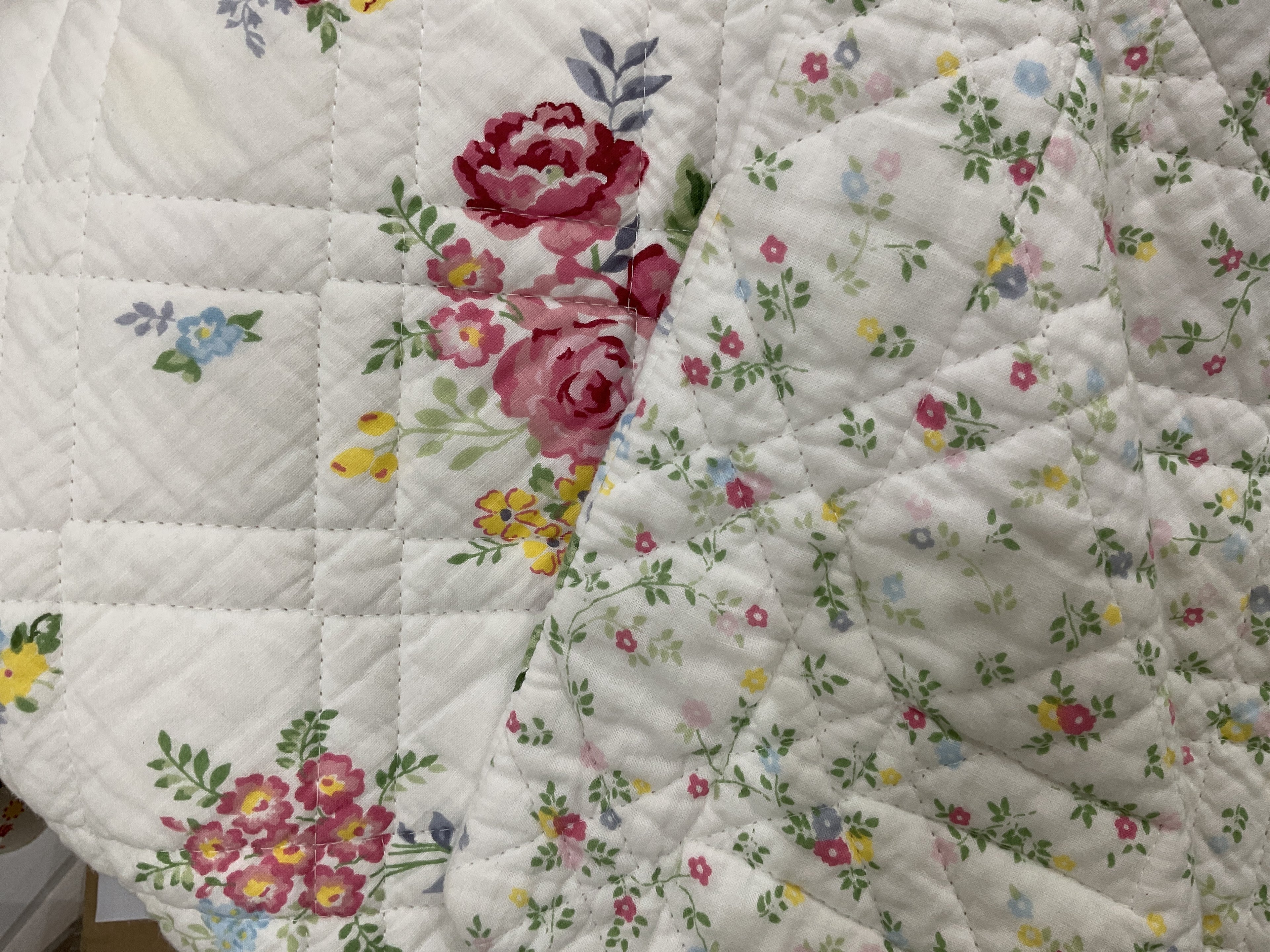 Bed quilted Throw - Elina White 140 x 220cm - Greengate