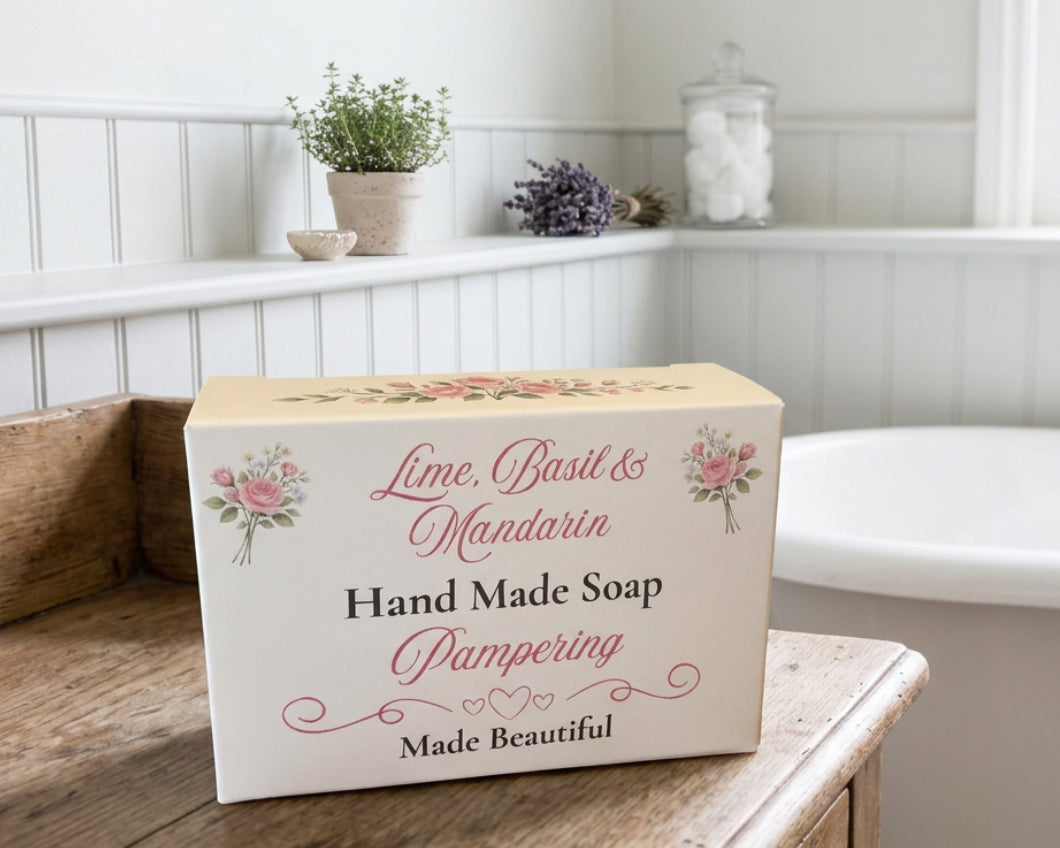 Handmade Soap Bar - Lime Basil & Mandarin