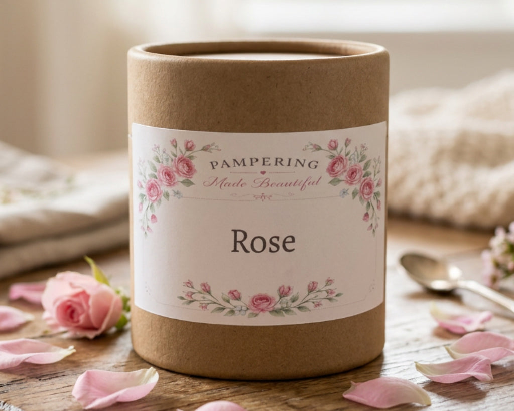 Handmade Soap Bun - Rose - Tube box