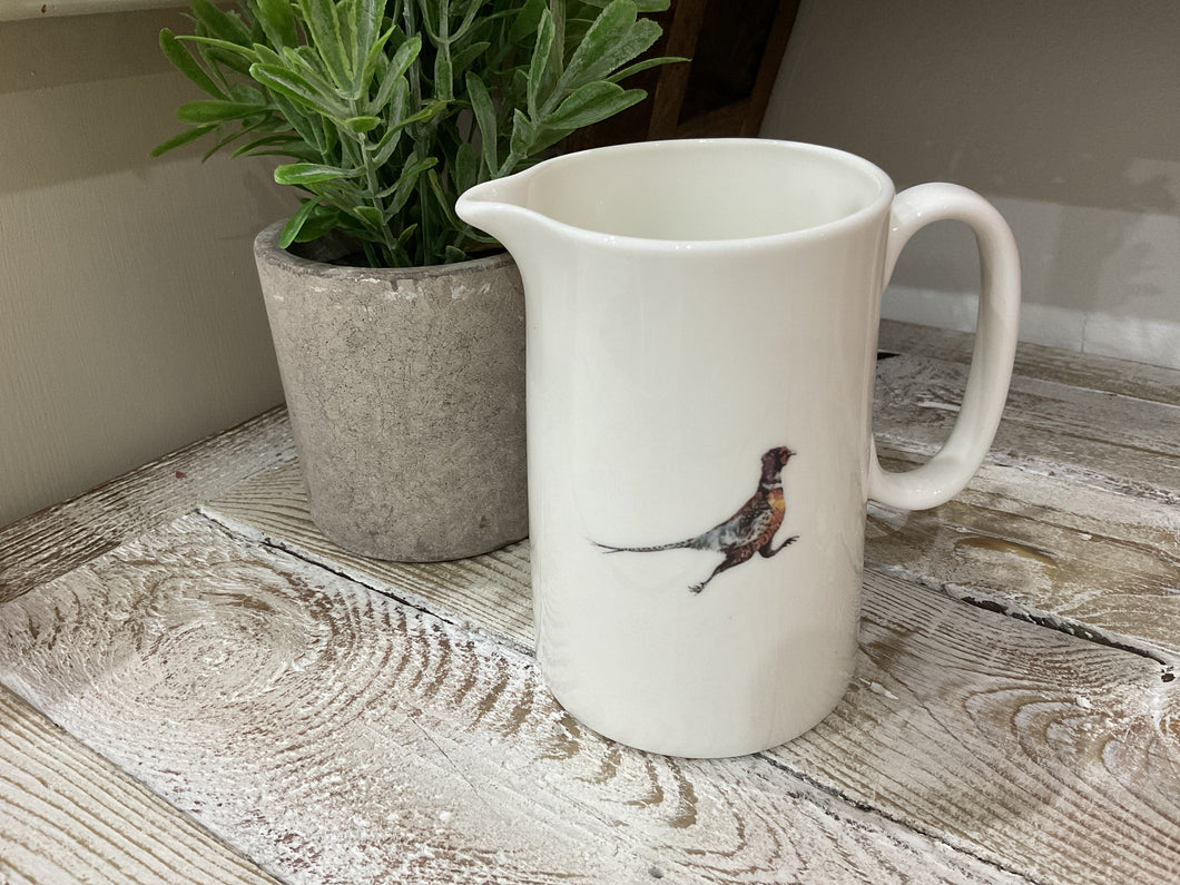 Toasted Crumpet Fine bone china Half Pint jug - Pheasant