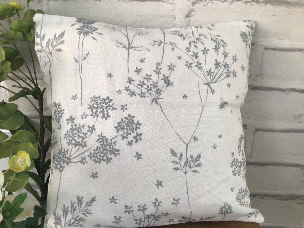 Cushion Cover - Peony and Sage Summer Meadow - 32cm x 32cm