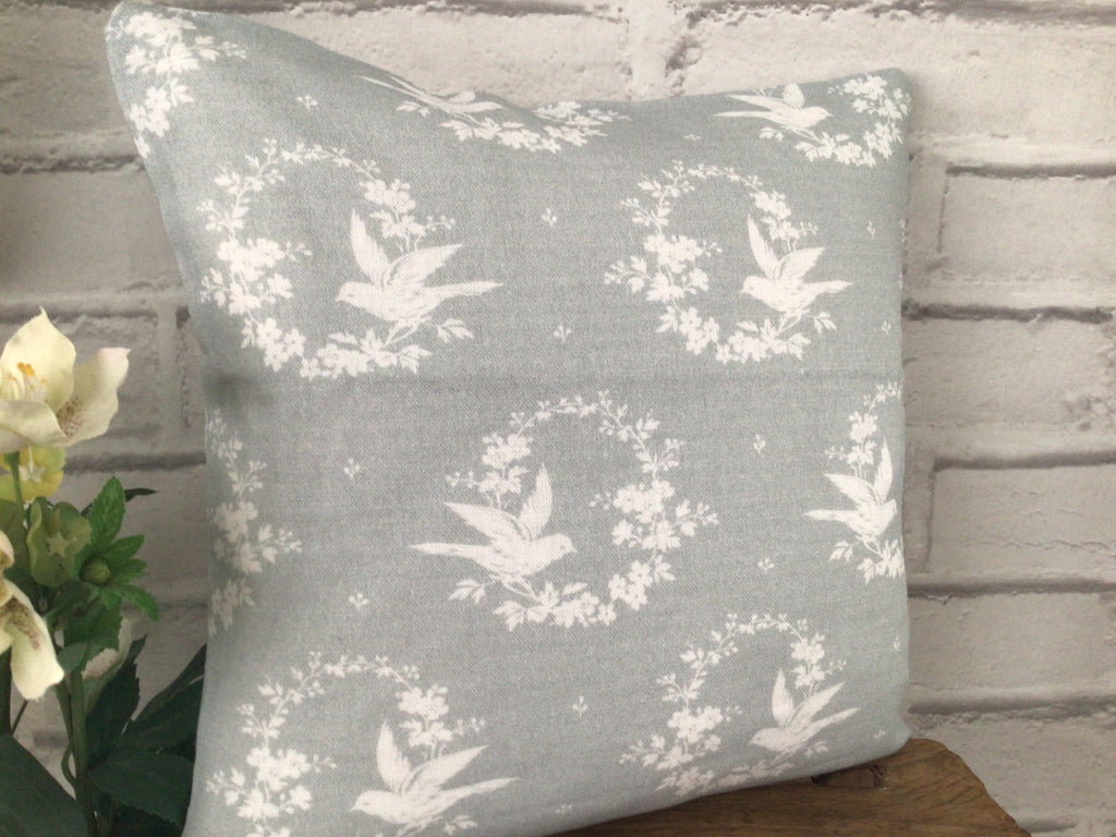 Cushion Cover - Peony and Sage Birdsong Seamist - 32cmx32cm