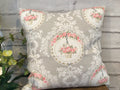 Cushion Cover - Painted Room - Medallion grey 32cm x 32cm