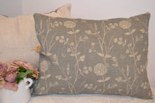 Load image into Gallery viewer, Cushion Cover - Peony and Sage Walled Garden Driftwood Grey - 30cm x 40 cm
