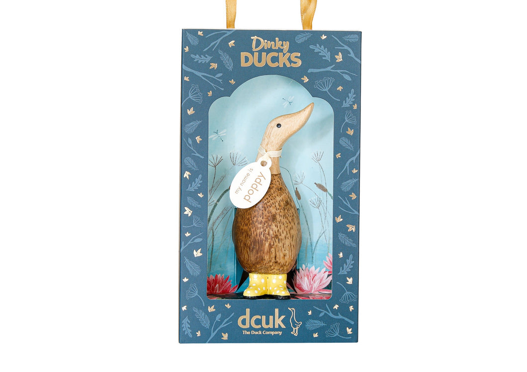 DCUK - Dinky Ducks - Yellow spotty wellies