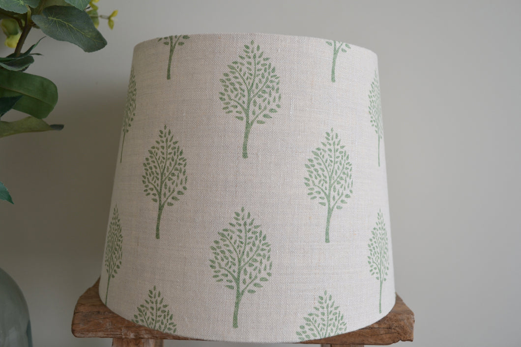 Empire Lampshade - Peony and Sage - Indian Tree Emerald Green - 25cm Shade