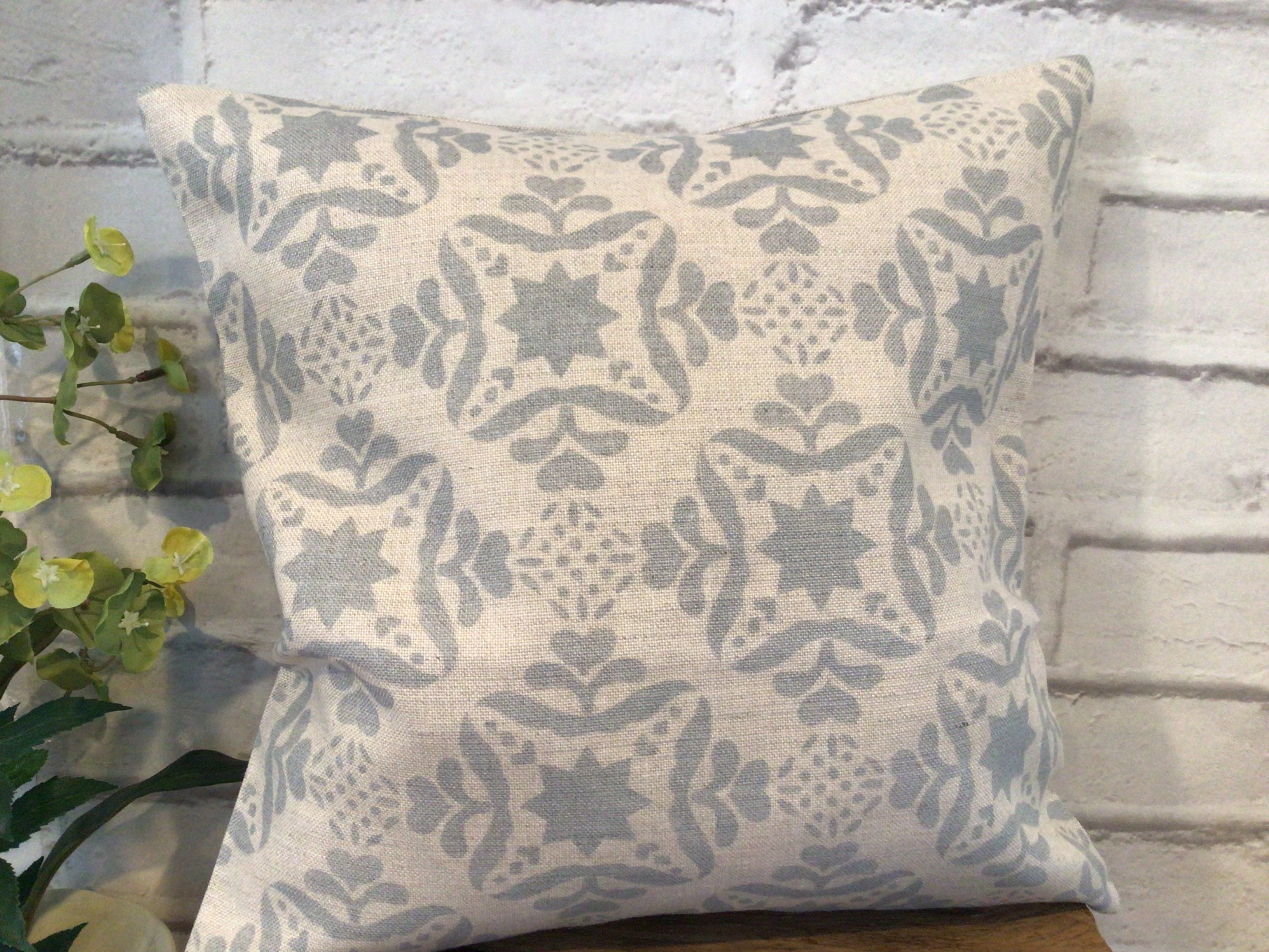 Cushion Cover - Olive and Daisy Jamila Pacific blue - 32cm x 32cm