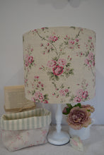 Load image into Gallery viewer, Lampshade - Olive and Daisy Country Roses - 25cm drum lampshade

