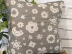 Cushion Cover - Olive and Daisy Freya Linen in Grey - 32cm x 32cm