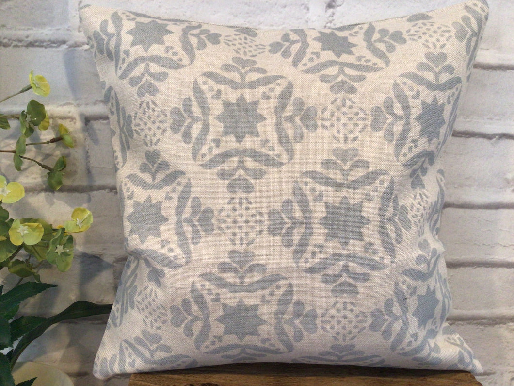 Cushion Cover - Olive and Daisy Jamila Pacific blue - 32cm x 32cm
