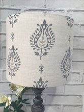 Load image into Gallery viewer, Lampshade - Peony and Sage Thali - 30cm drum lampshade
