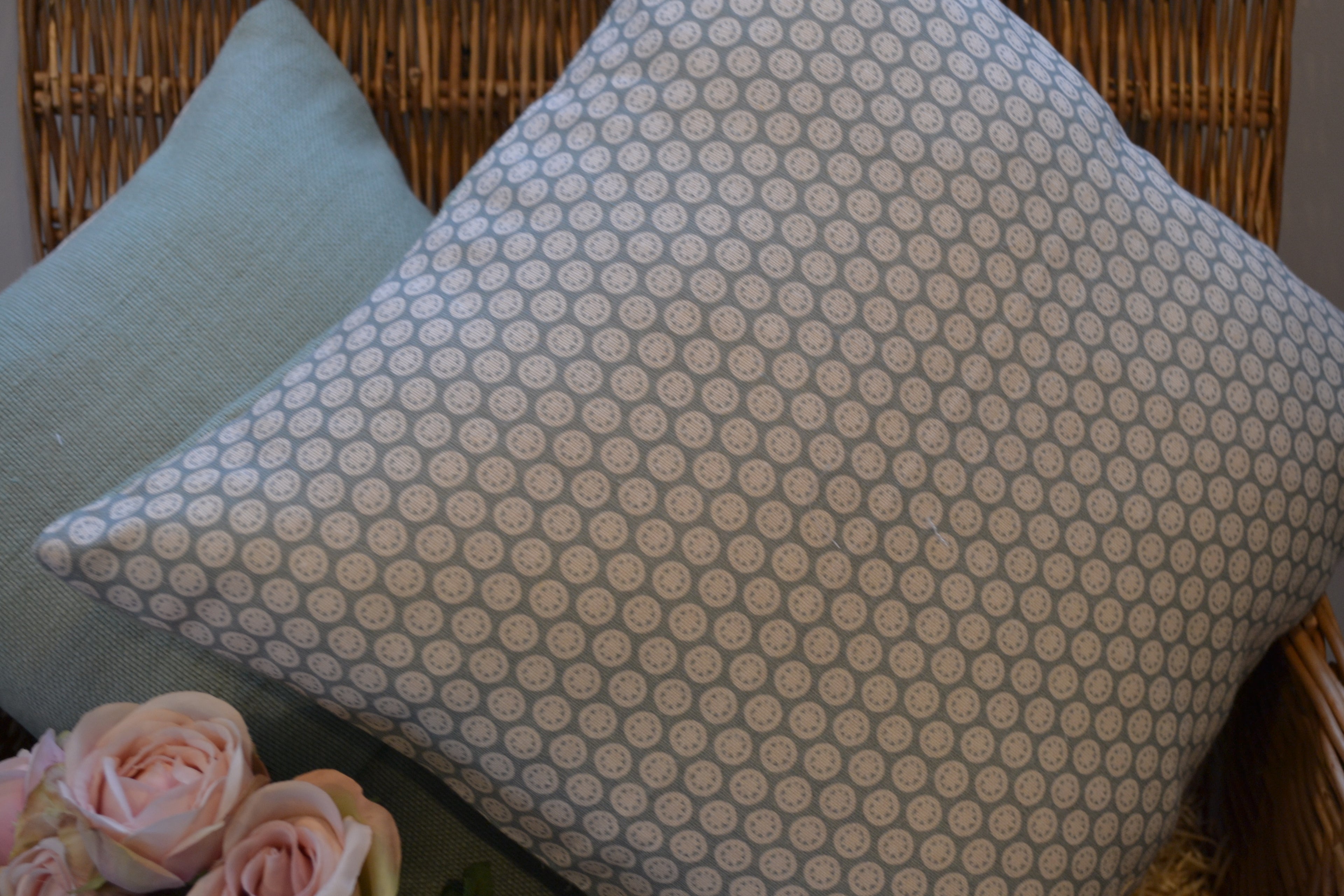 Cushion Cover - Olive and Daisy - Seagreen Agnes - 36cm x 36cm