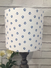 Load image into Gallery viewer, Lampshade - Olive and Daisy Lapis Blue Ditsy Fleur - 20cm drum
