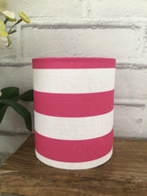 Load image into Gallery viewer, Lantern - Peony and Sage - Pink Stripe linen
