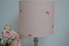 Load image into Gallery viewer, Lampshade - Peony and Sage Bee &amp; Pinstripe Raspberry and Rose- 20cm drum
