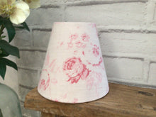 Load image into Gallery viewer, Candle Clip Lampshade - Peony and Sage Charlotte Rhubarb
