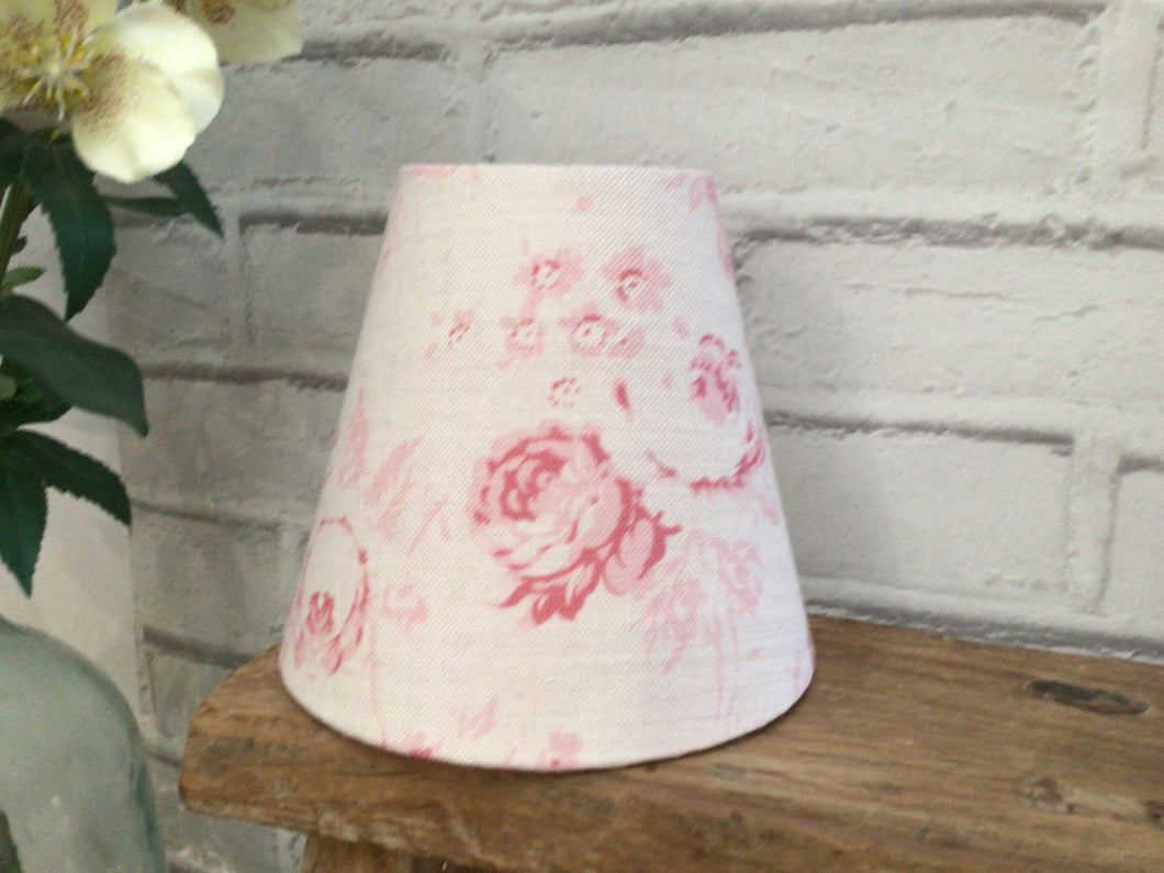 Candle Clip Lampshade - Peony and Sage Charlotte Rhubarb