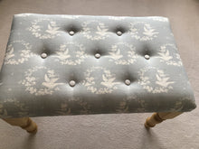 Load image into Gallery viewer, Stool Bench Seat - Peony and Sage Birdsong - large
