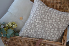 Load image into Gallery viewer, Cushion Cover - Peony and Sage - Mini Sundance in Mud - 36cm x 36cm
