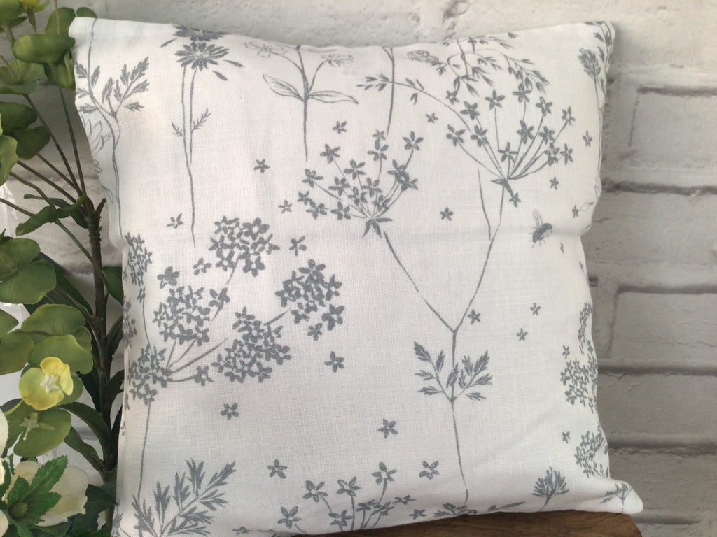Cushion Cover - Peony and Sage Summer Meadow - 32cm x 32cm