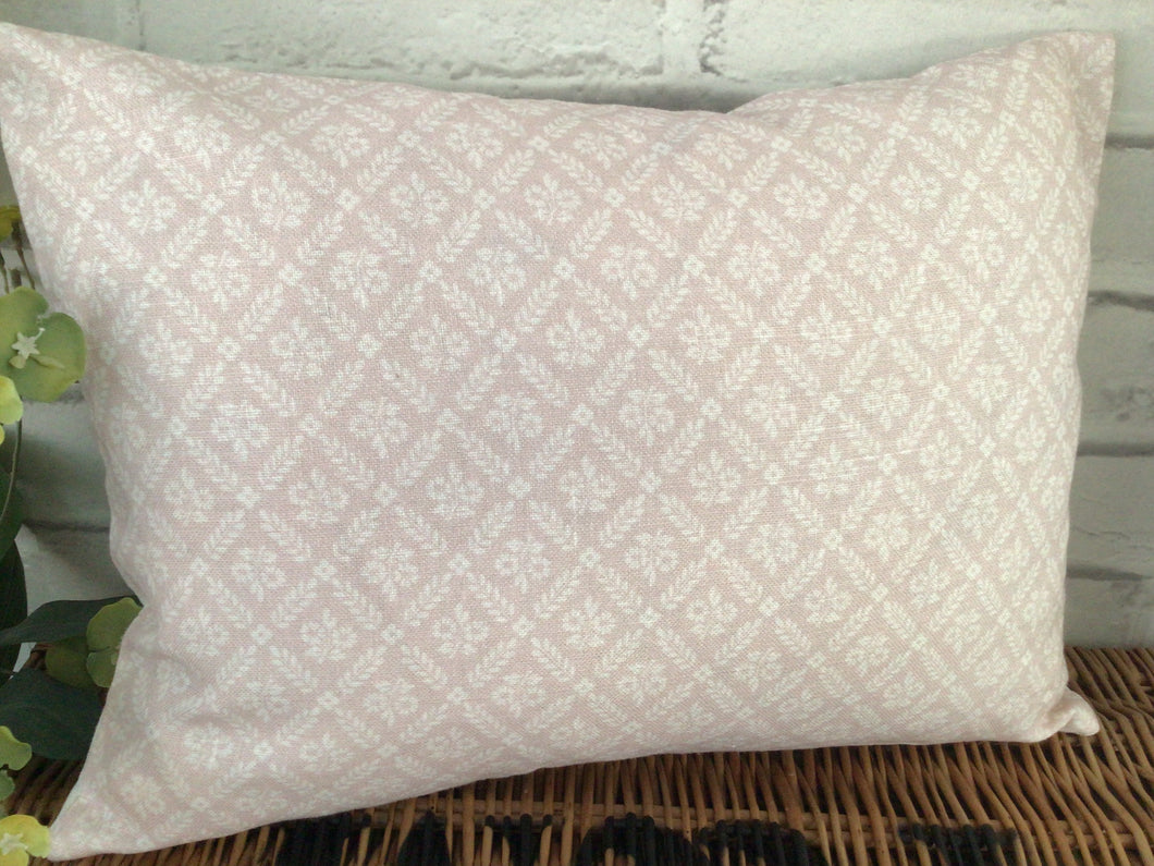 Cushion Cover - Peony and Sage Lucille Linen in Dusty Pink - 30cm x 40cm