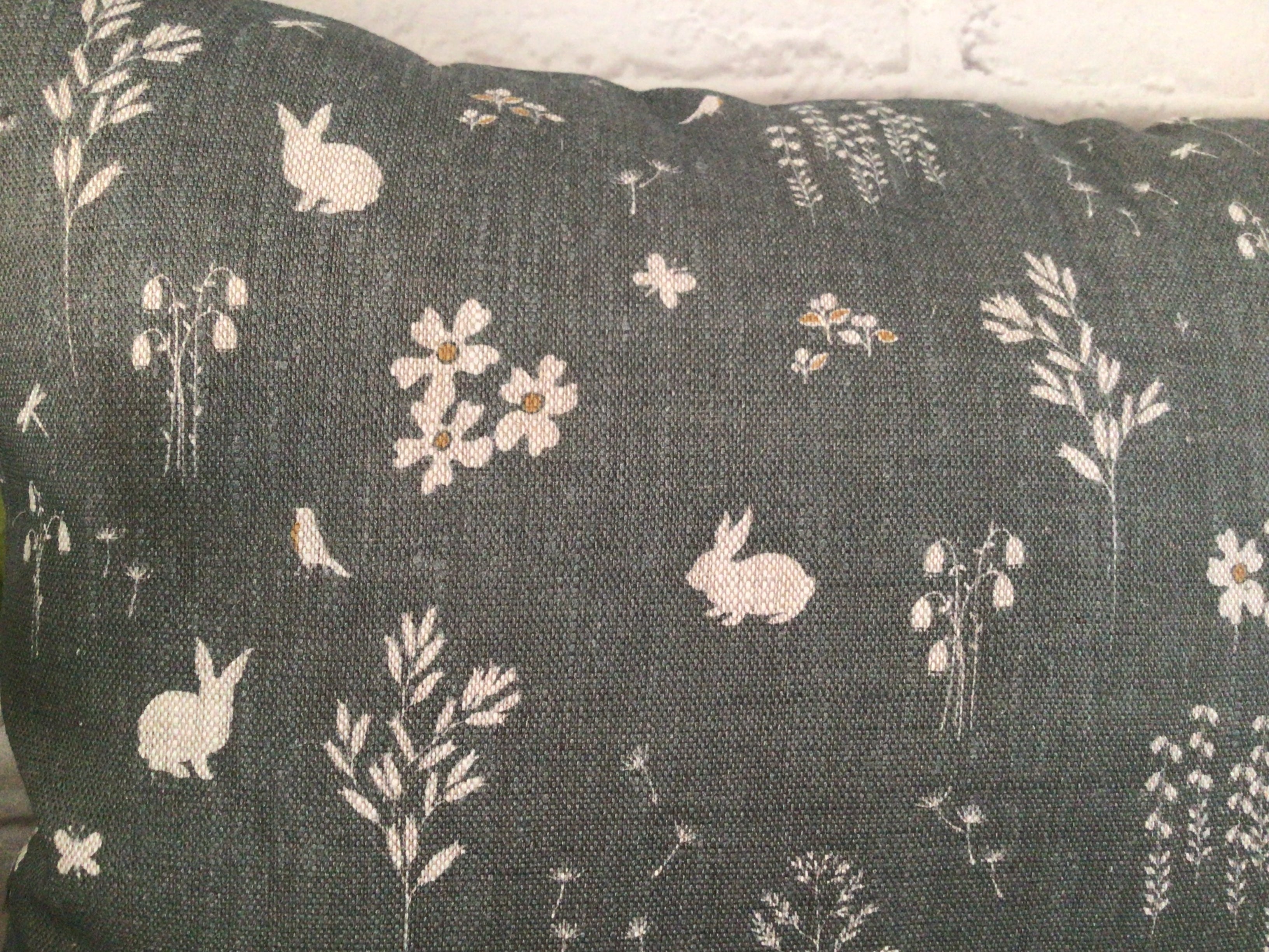 Cushion Cover - Peony & Sage - Summertime Dirftwood Grey