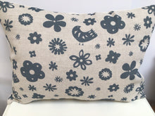 Load image into Gallery viewer, Cushion Cover - Olive and Daisy - slate blue Freya cover - 30cm x 40cm
