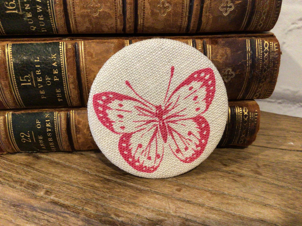 Pocket Mirror - Peony and Sage - Butterfly in Ripple
