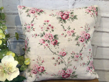 Load image into Gallery viewer, Cushion cover - Olive and Daisy Country Rose - 32cm x 32cm
