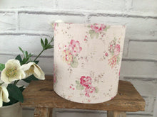 Load image into Gallery viewer, Lampshade - Peony and Sage Sweet Peas - 15cm drum lampshade
