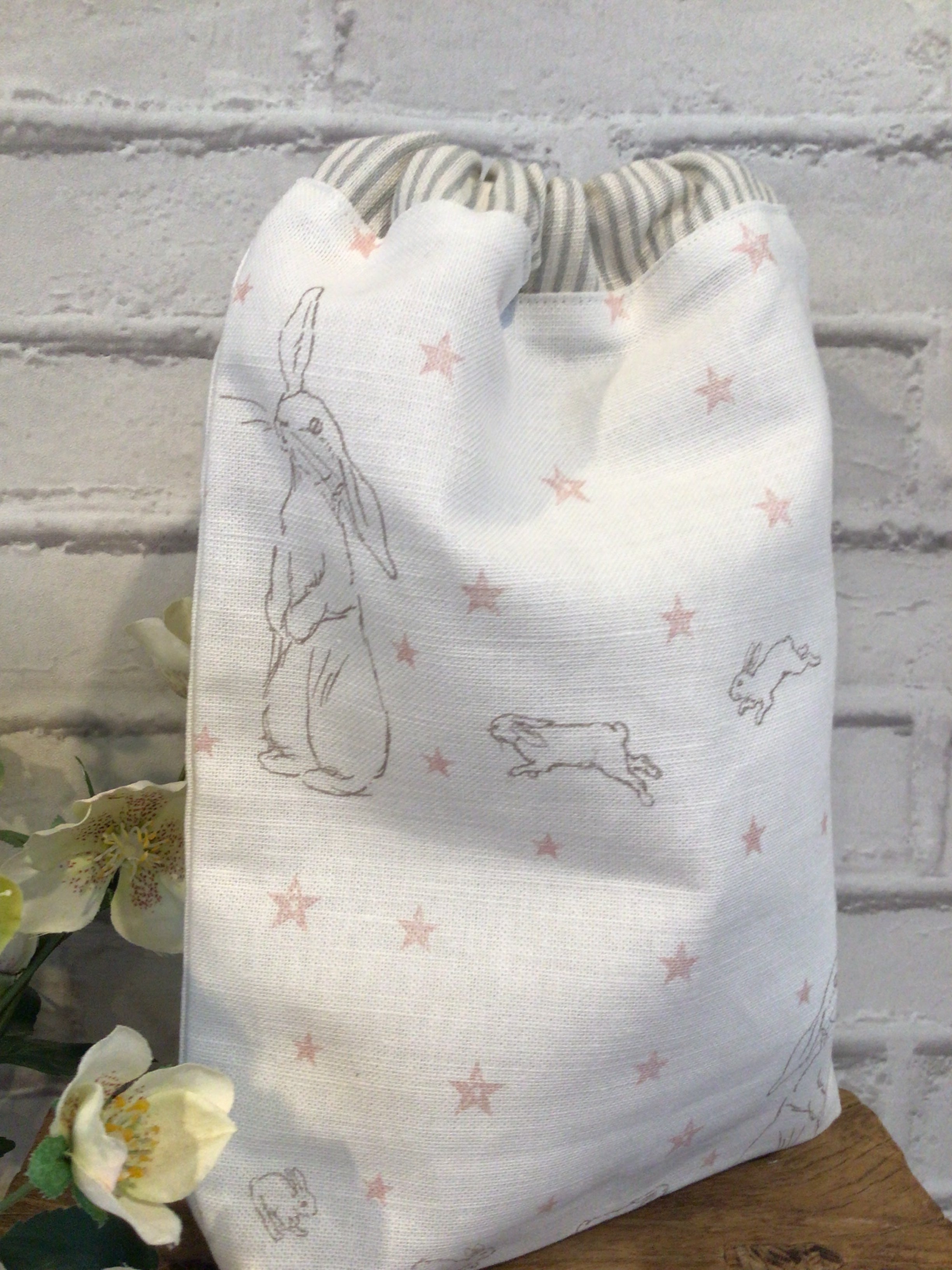 Toiletry bag - Peony and Sage All Star Hare - make up bag
