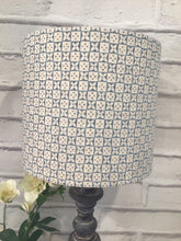 Load image into Gallery viewer, Lampshade - Olive and Daisy Peacock Blue Nahla - 20cm drum
