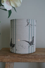 Load image into Gallery viewer, Lantern -Milton and Manor Pheasant Fun duck egg blue thin stripe with battery Tea Light
