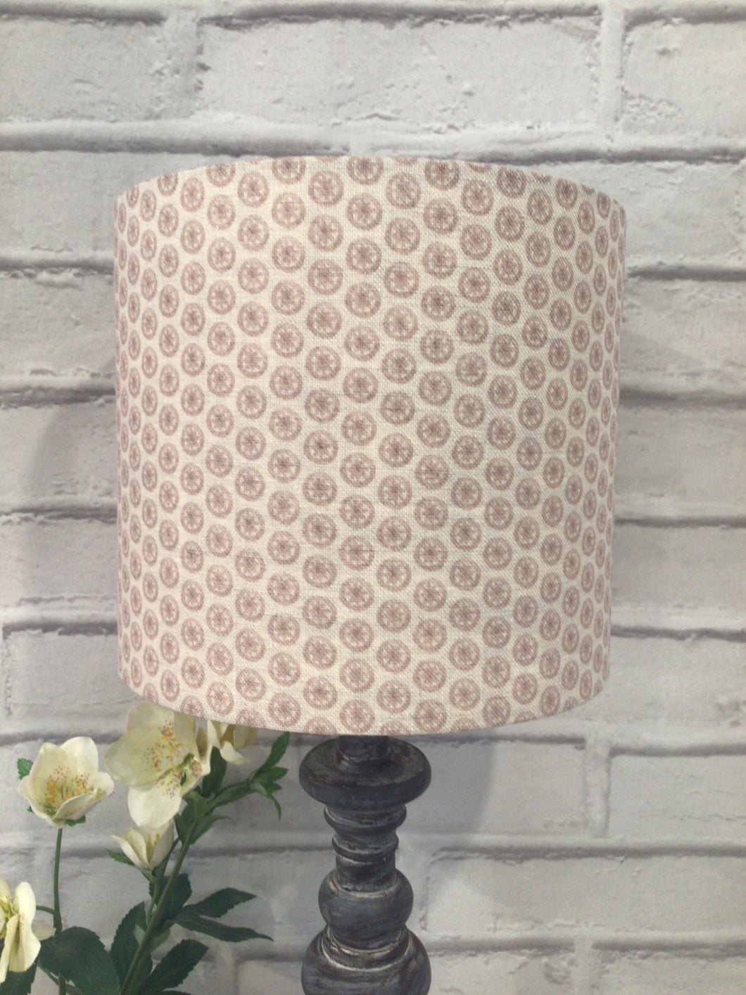 Lampshade - Olive and Daisy Agnes Mulberry - 25cm drum