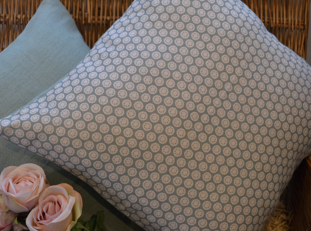 Cushion Cover - Olive and Daisy - Seagreen Agnes - 36cm x 36cm