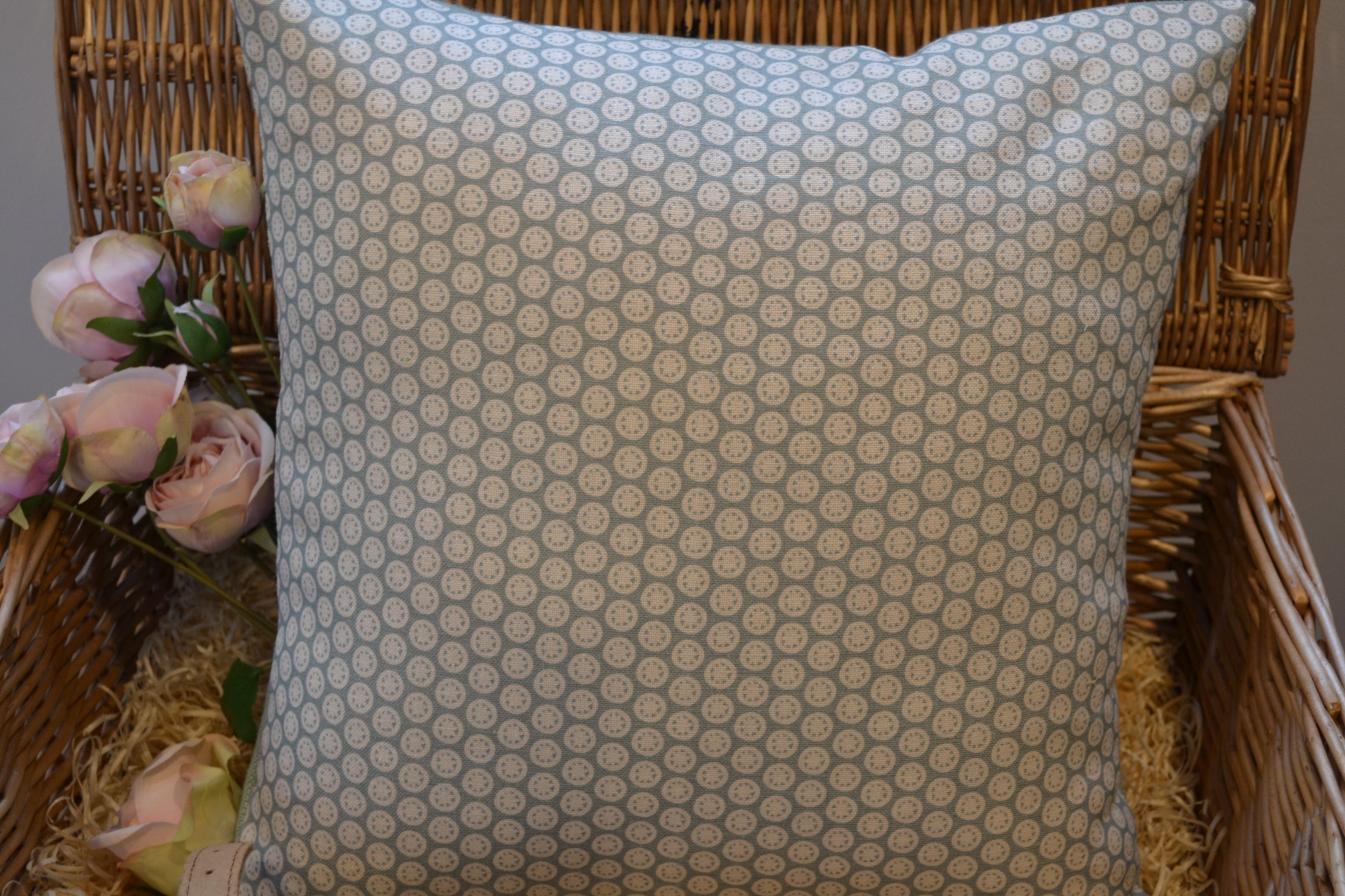 Cushion Cover - Olive and Daisy - Seagreen Agnes - 36cm x 36cm