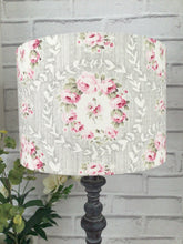 Load image into Gallery viewer, Lampshade - Peony &amp; Sage Mathilde Tuscany pale grey - 30cm drum
