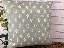 Load image into Gallery viewer, Cushion Cover - Peony and Sage Inca Jade 40cm x 40cm
