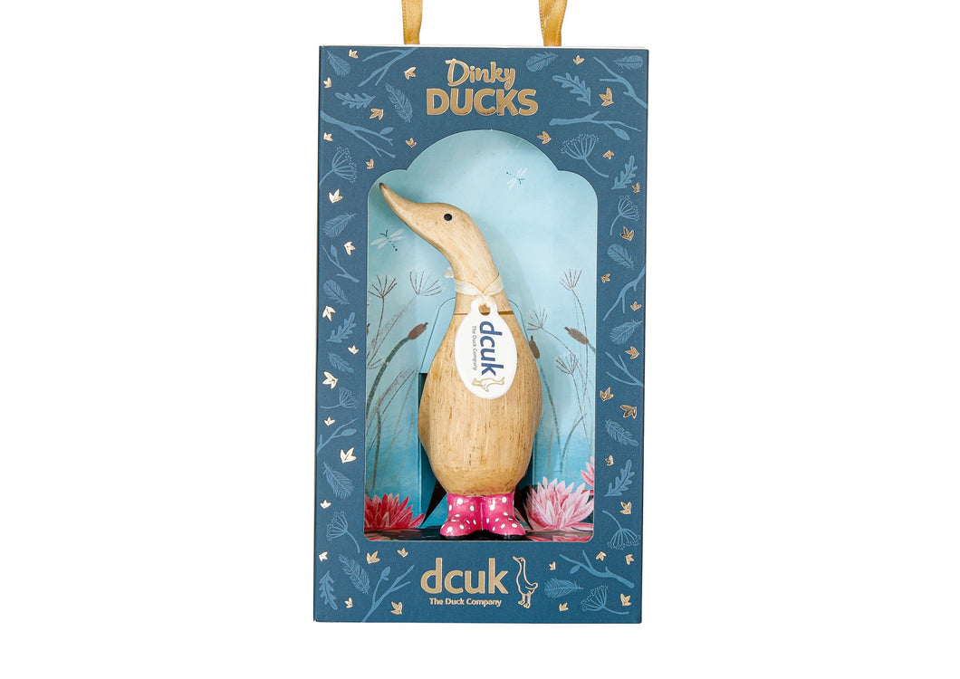 DCUK - Dinky Ducks - Red spotty wellies