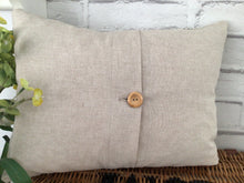 Load image into Gallery viewer, Cushion Cover - Peony and Sage Thali Pipe and Henna on Stone Linen - 30cm x 40cm
