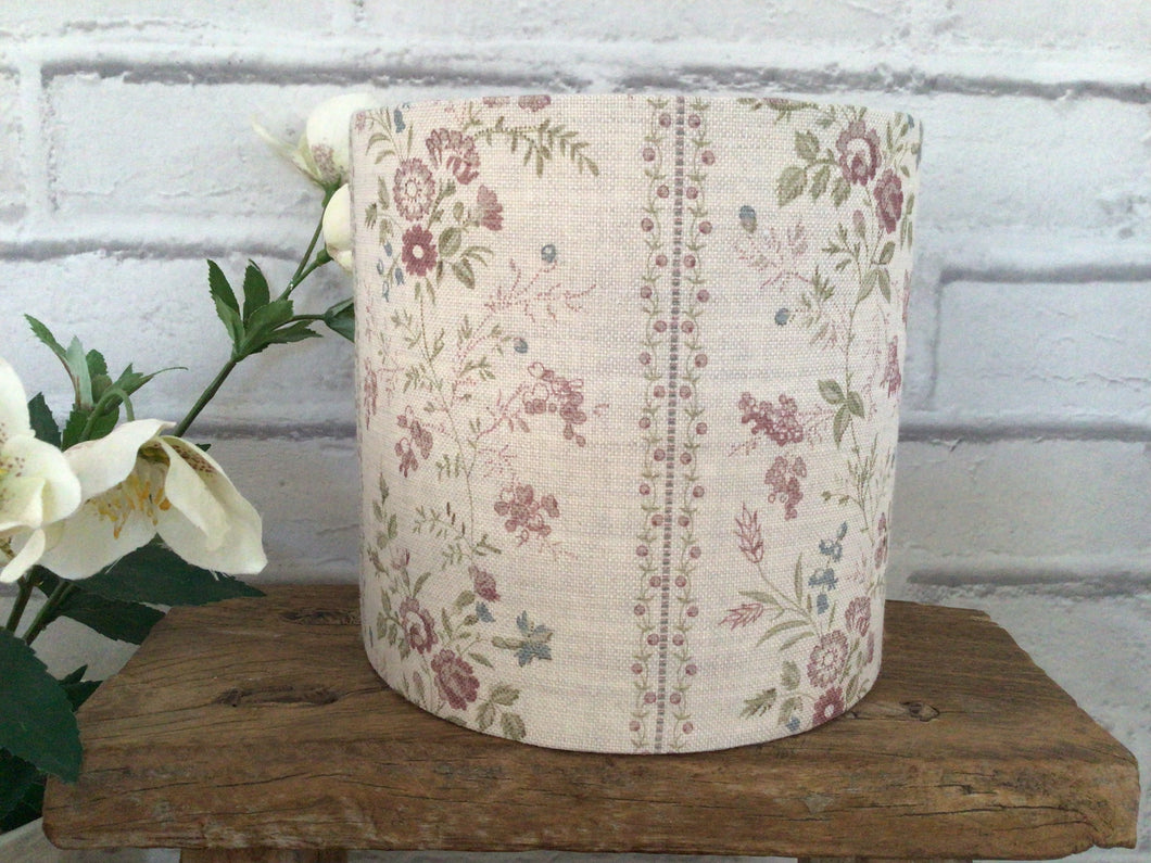 Lampshade - Olive and Daisy Joscelyn linen - 15cm drum