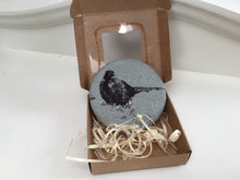 Load image into Gallery viewer, Pocket Mirror - Milton and Manor - Pheasant Fun Duck Egg Blue
