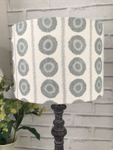 Load image into Gallery viewer, Lampshade - Peony &amp; Sage Lima blue - 30cm drum
