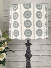 Load image into Gallery viewer, Lampshade - Peony &amp; Sage Lima blue - 30cm drum
