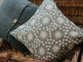 Cushion Cover - Peony and Sage Sundance Weathered Blue linen - 36cm x 36 cm