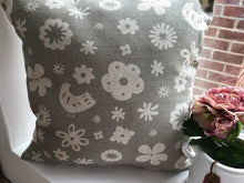 Load image into Gallery viewer, Cushion Cover - Olive and Daisy Freya Linen in Grey - 32cm x 32cm
